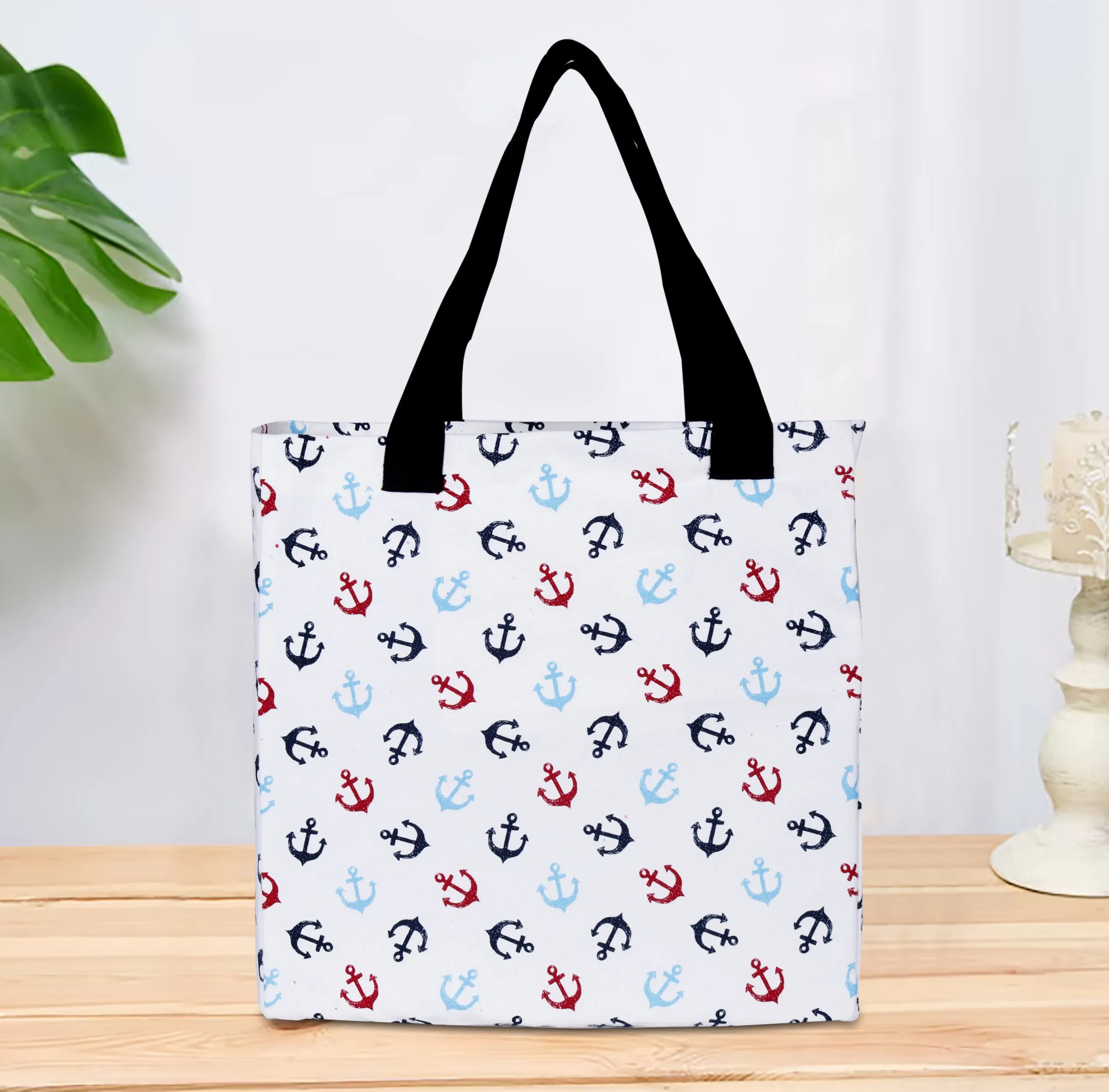 1) Shopping Cotton Bags Digital Canvas Printed (Pack Touch-sensitive of Tote Limited-stock sale