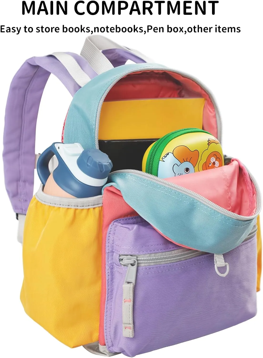 12 Inch Toddler Backpack for School, Mini Backpack for Travel, Small Kids Child Backpacks, Preschool Kindergarten Elementary Toddler bag, For Boys Girls 3-5, Small