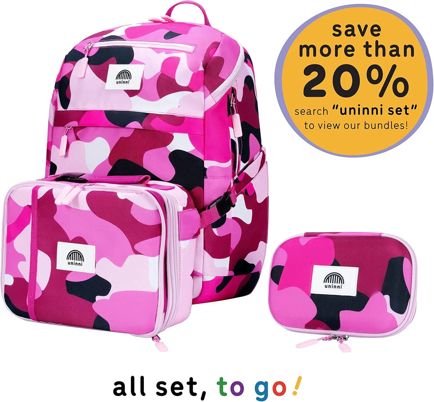 16" Kid's Backpack for Girls and Boys Age 6  with Padded, and Adjustable Shoulder Straps. Fits for Height 3'9" Above Kids (Camouflage Fuchsia/Pink)