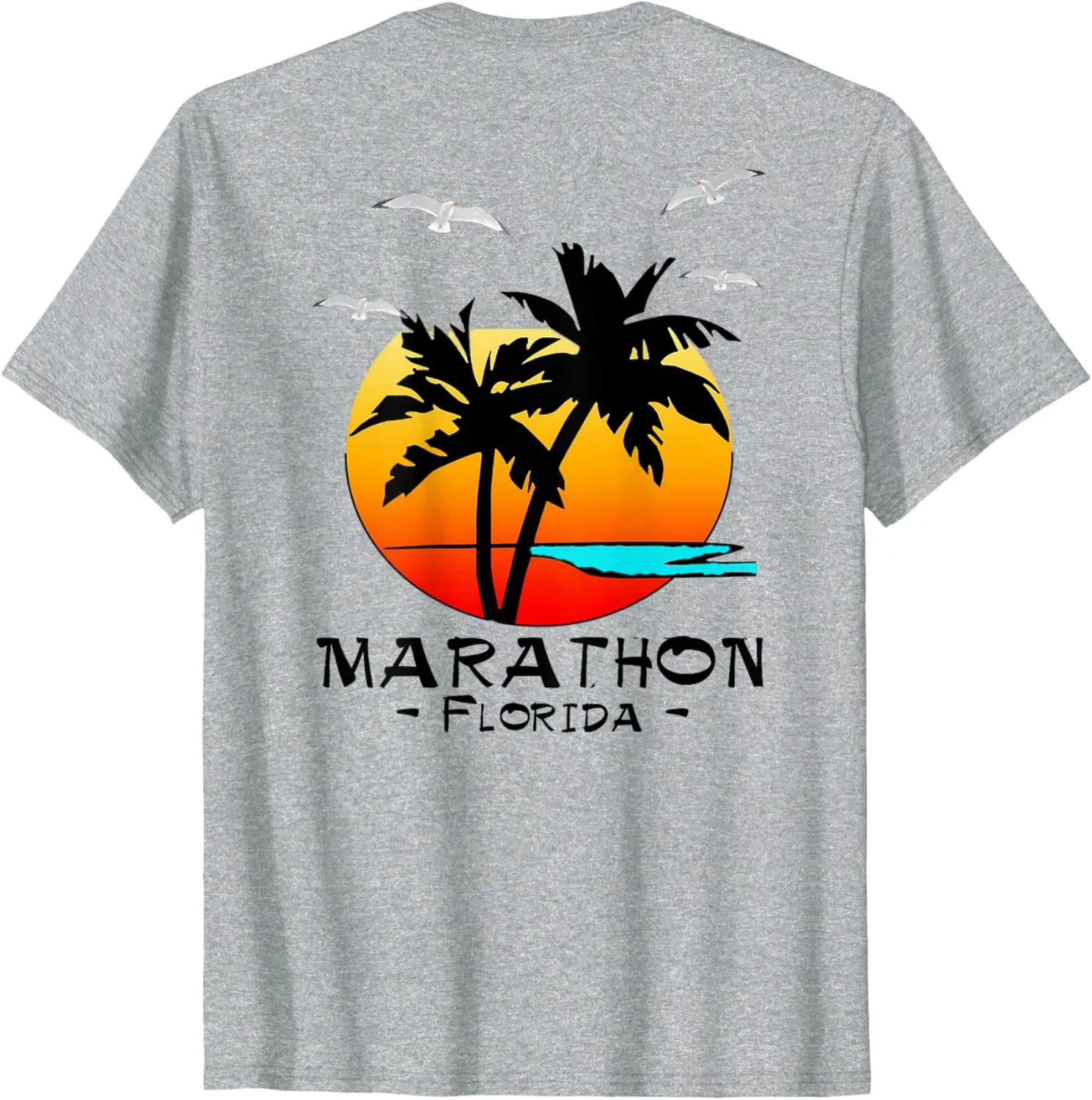 2 SIDED MARATHON FLORIDA KEY ISLAND VACATION GIFT T-SHIRT T-Shirt