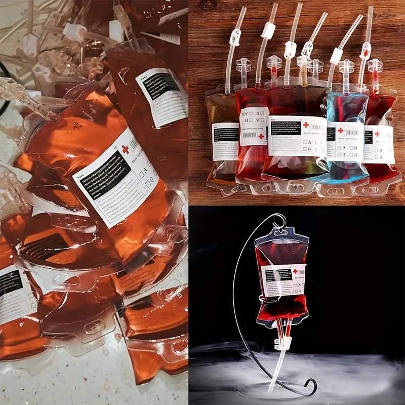 32pcs 10 Reusable Blood Bag Drink Containers