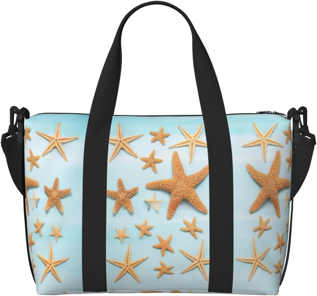 3d Maritime Summer Zippered Tote Bags For Women,Duffle Bag For Men,Spacious Travel Bag For Weekend Getaways