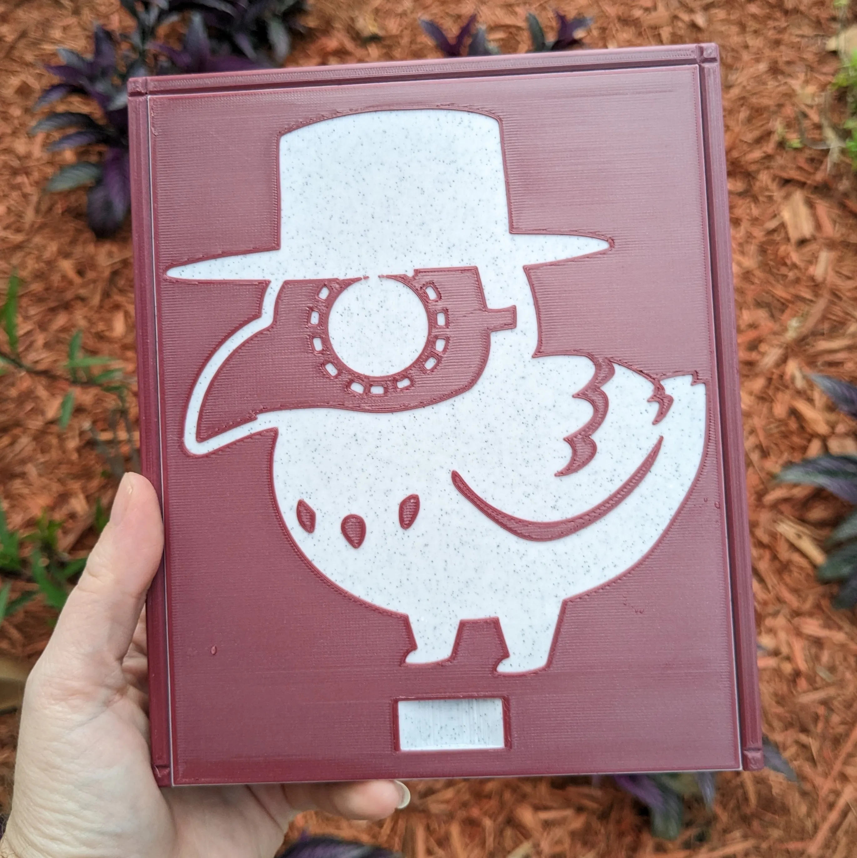 3D printed Notions Box--Plague Bird
