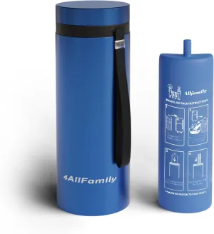 4ALLFAMILY NOMAD BIG 48H 1-7 Pen INSULIN COOLER TRAVEL CASE Medicine Cooler TSA Approved Box EpiPen carry Case Medical Travel Cooler bag Diabetic Pen Travel Hard Shell Insulina with Biogel Ice Pack