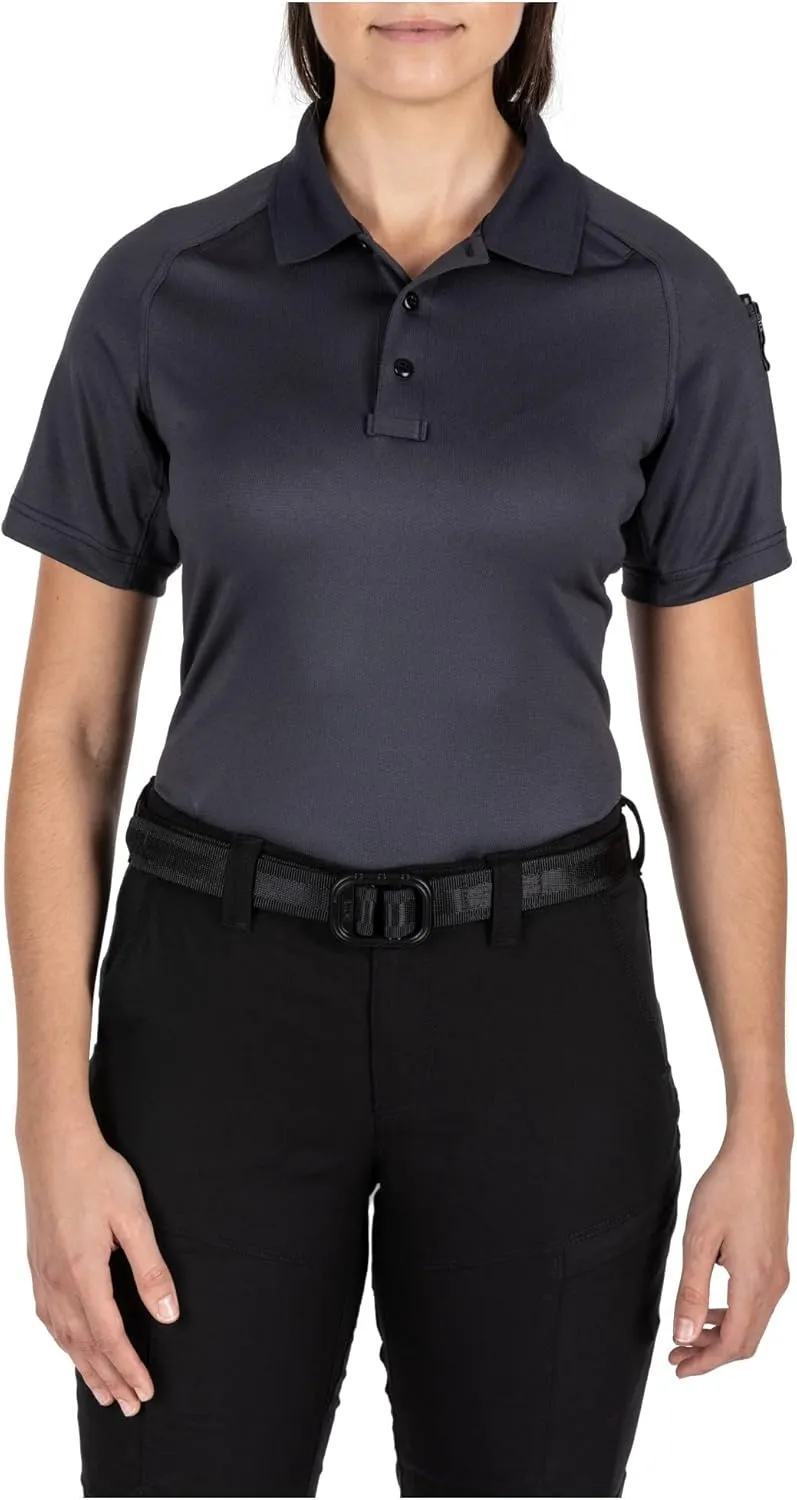 5.11 Tactical Women's Polyester Fabric Performance Short Sleeves Polo Shirt, Style 61165