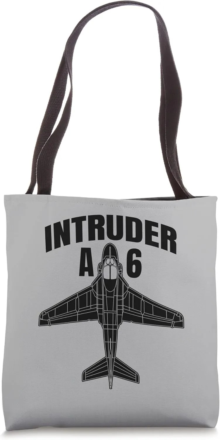 A-6 Intruder Attack Bomber Aircraft Airplane Art Tote Bag