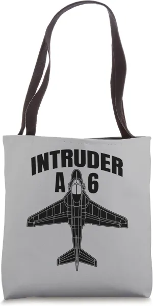 A-6 Intruder Attack Bomber Aircraft Airplane Art Tote Bag