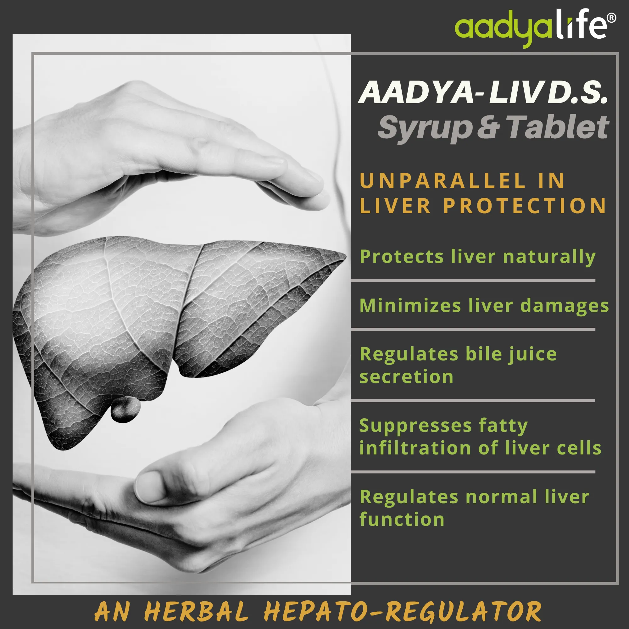 Aadyaliv D.S., A Tablet for Liver Health, Jaundice and Alcoholic Liver diseases
