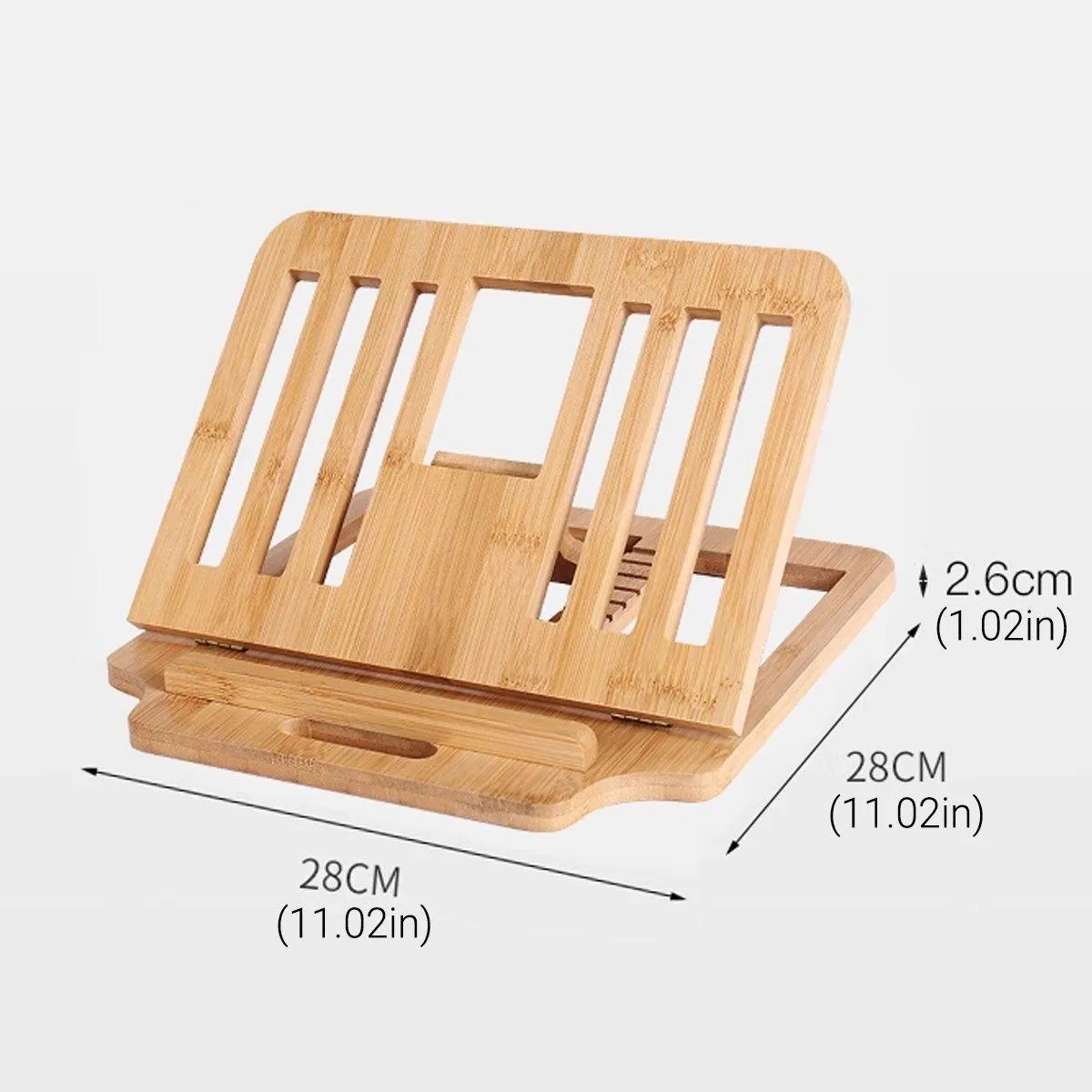 Adjustable Bamboo Foldable Laptop Stand Portable Laptop Riser Desk Table Stand