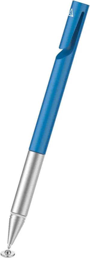 Adonit Mini 4 (Royal Blue) Universal Stylus Disc Capacitive Pen, Pocket-Sized Touch Screen Pens, Laser Cut Clip. Compatible with Apple/iPhone/iPad/Mini/Air/Android/Galaxy/All Touch Screens & Tablets