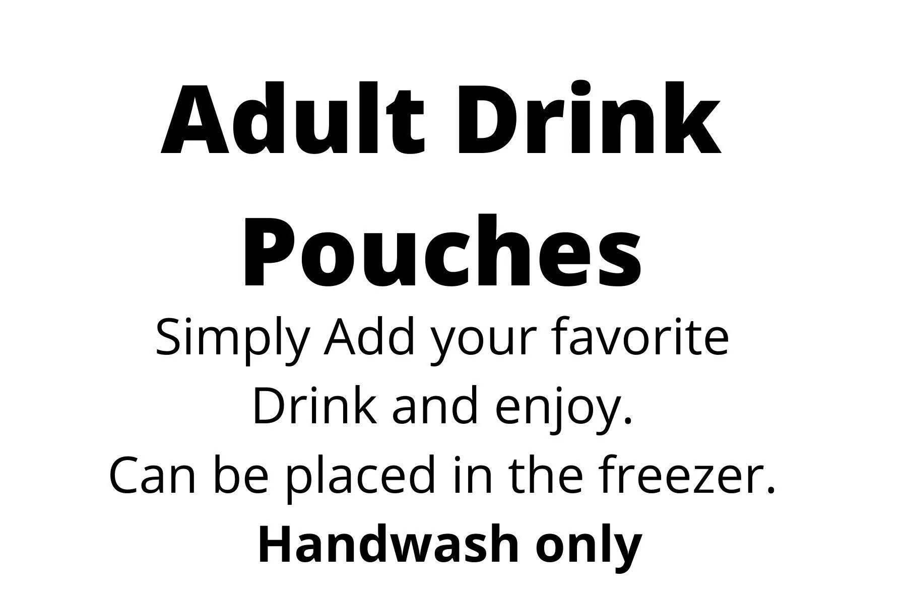 Adult Drink Pouch Halloween More boos please