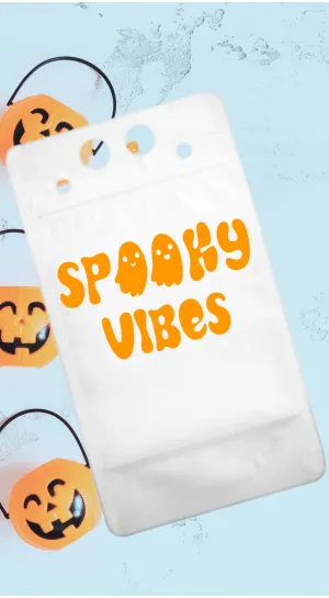 Adult Drink Pouch Halloween Spooky Vibes