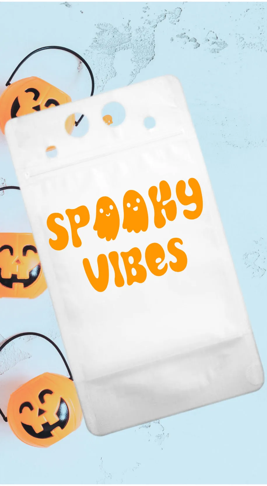 Adult Drink Pouch Halloween Spooky Vibes