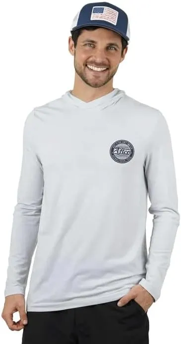 AFTCO Men's Ocean Bound UPF Hooded Performance Shirt