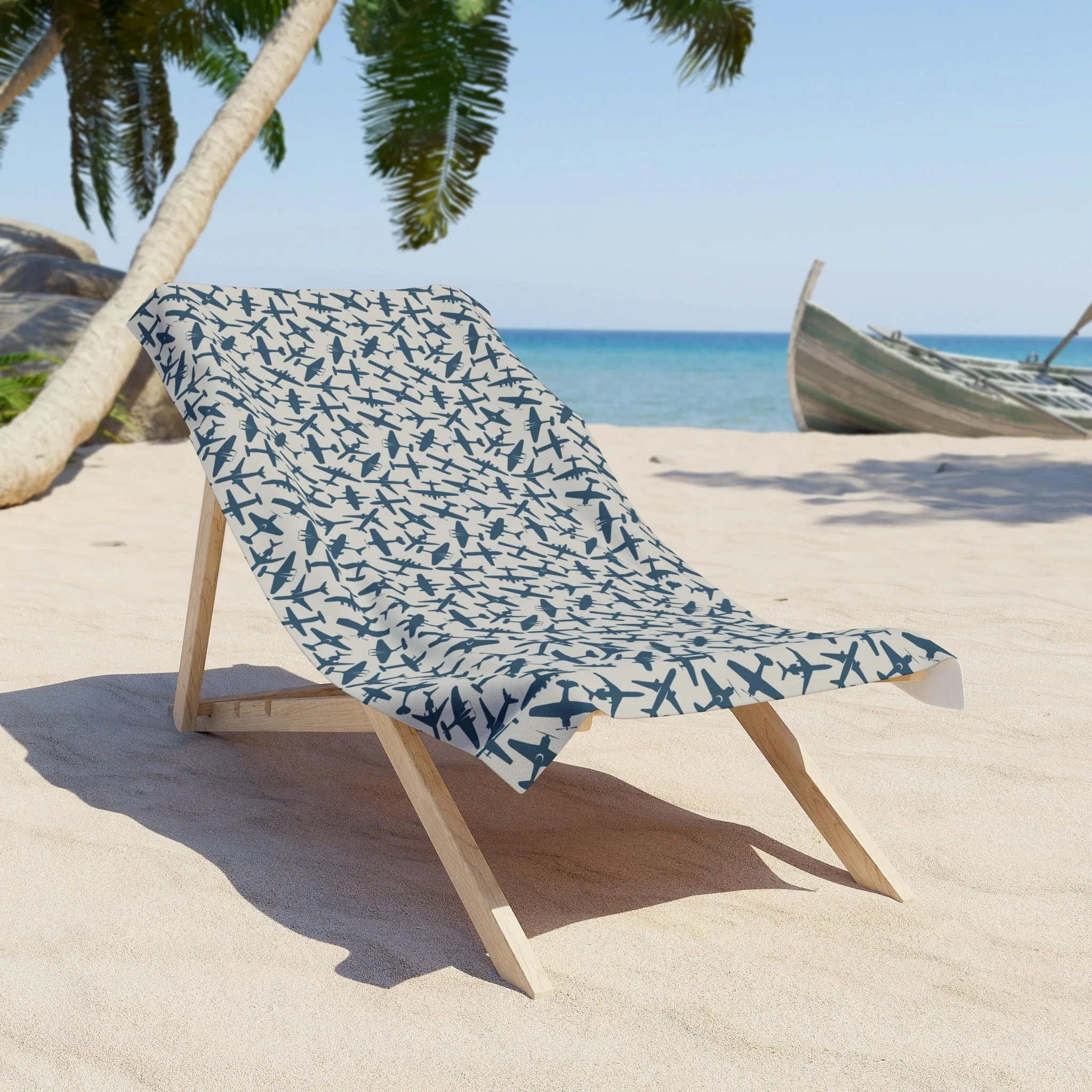 Airplane Pattern Aviation Towel
