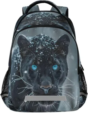 ALAZA Black Panther with Blue Eyes Backpacks Travel Laptop Daypack School Book Bag for Men Women Teens Kids