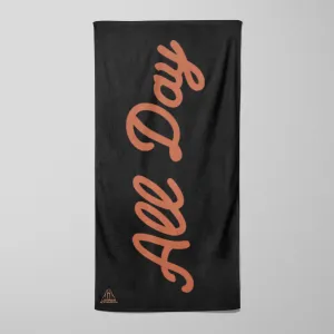 ALL DAY BEACH TOWEL IN BLACK