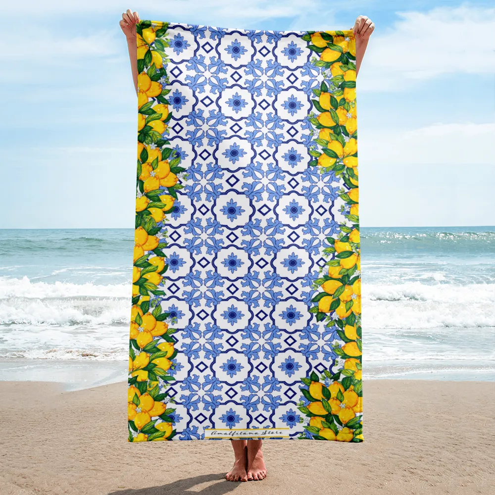 Amalfitana Lemons Beach Towel Summer 2021 Collection