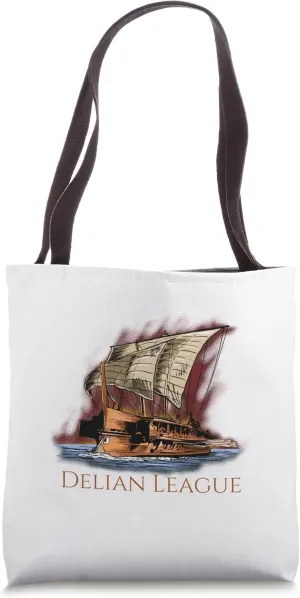 Ancient Greek History - Delian League - Athenian Trireme Tote Bag
