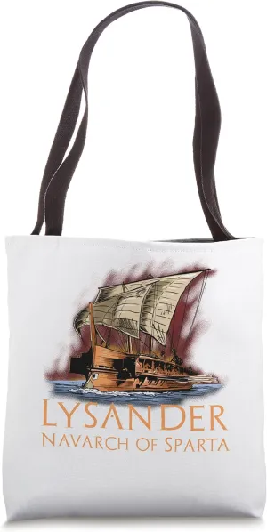 Ancient Greek Trireme - Lysander - Navarch of Sparta Tote Bag