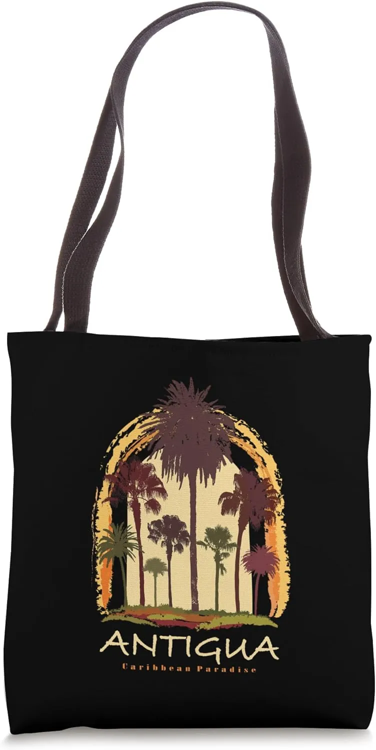 Antigua Paradise Travel, Tourist Vacation Tote Bag