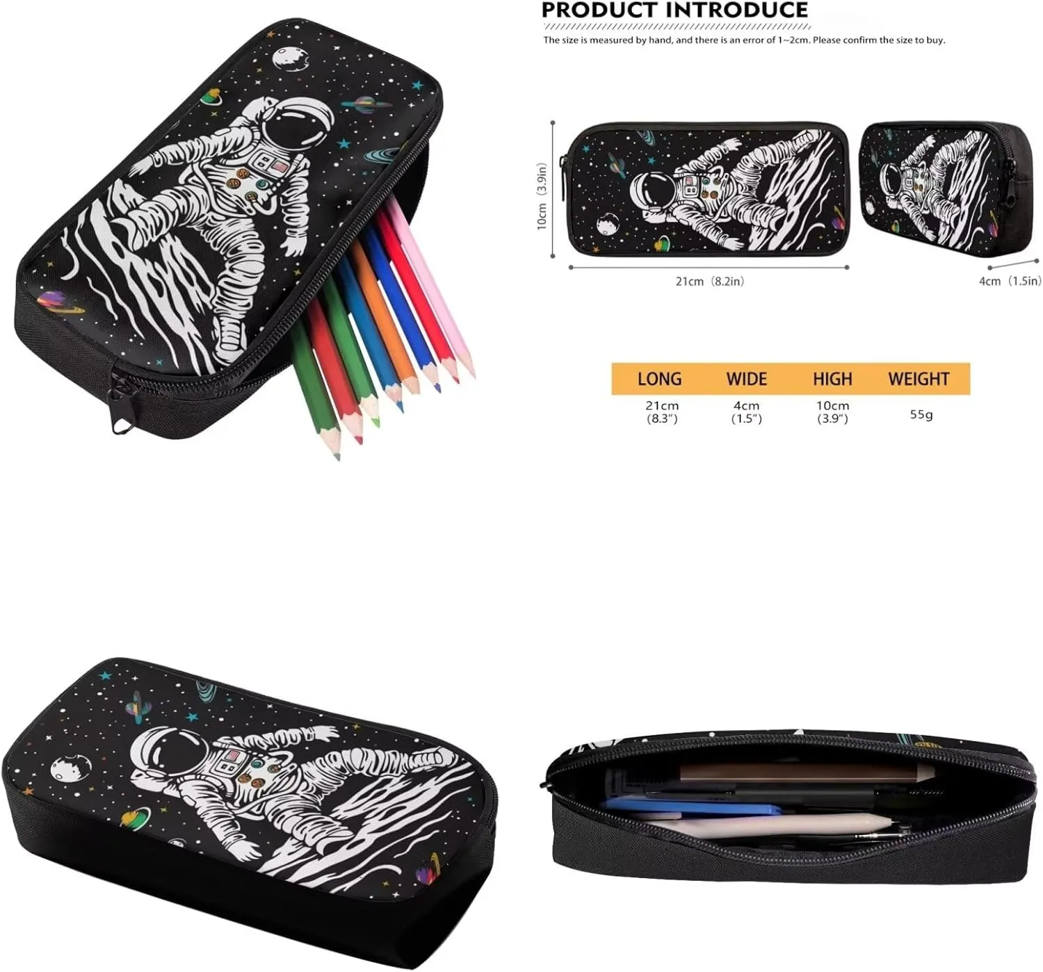 Astronaut Schoolbag Set Planet Boys Backpacks for Primary Junior School Kids Backpack with Lunch Box Bookbags for Boys Girls Backpacks for Kids Insulated Lunch Box Set Waterproof