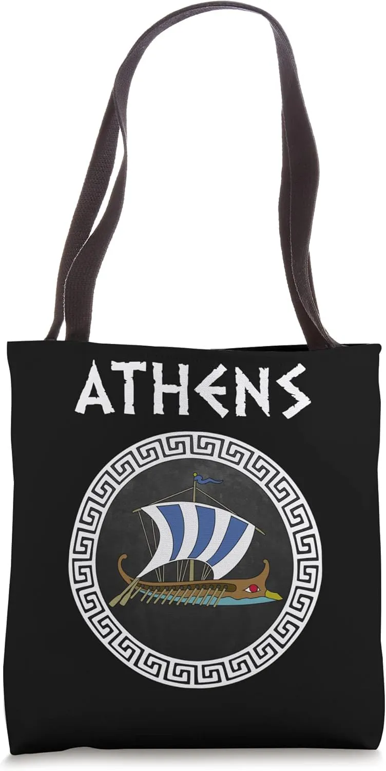 Athens Ancient Athenian Greek Bireme Tote Bag