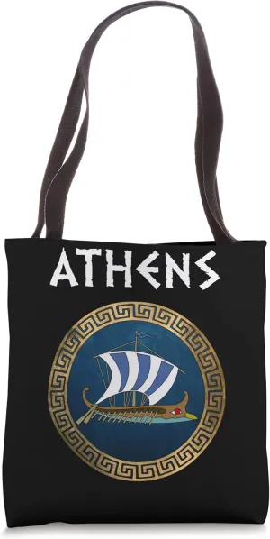 Athens Ancient Athenian Naval Warfare Greek Bireme Tote Bag