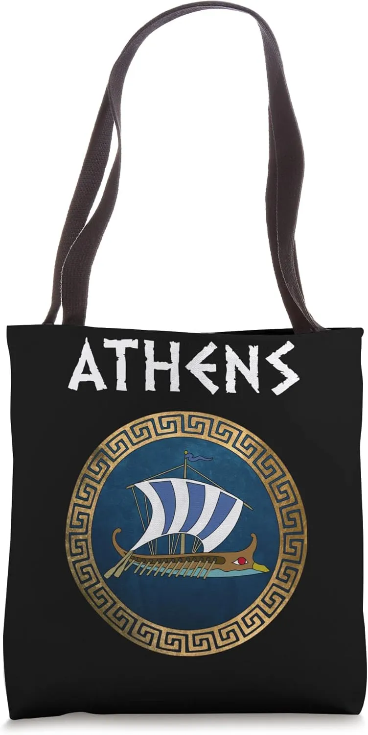 Athens Ancient Athenian Naval Warfare Greek Bireme Tote Bag