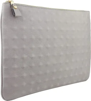 B BRENTANO Vegan Oversized Embossed Clutch Pouch