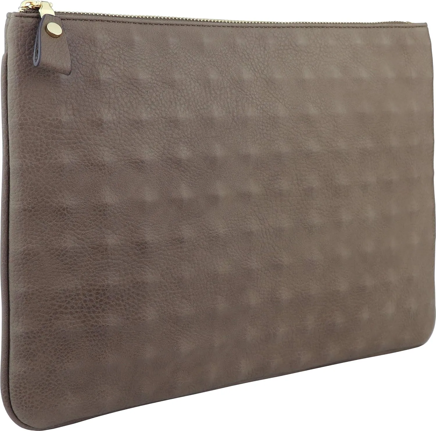 B BRENTANO Vegan Oversized Embossed Clutch Pouch