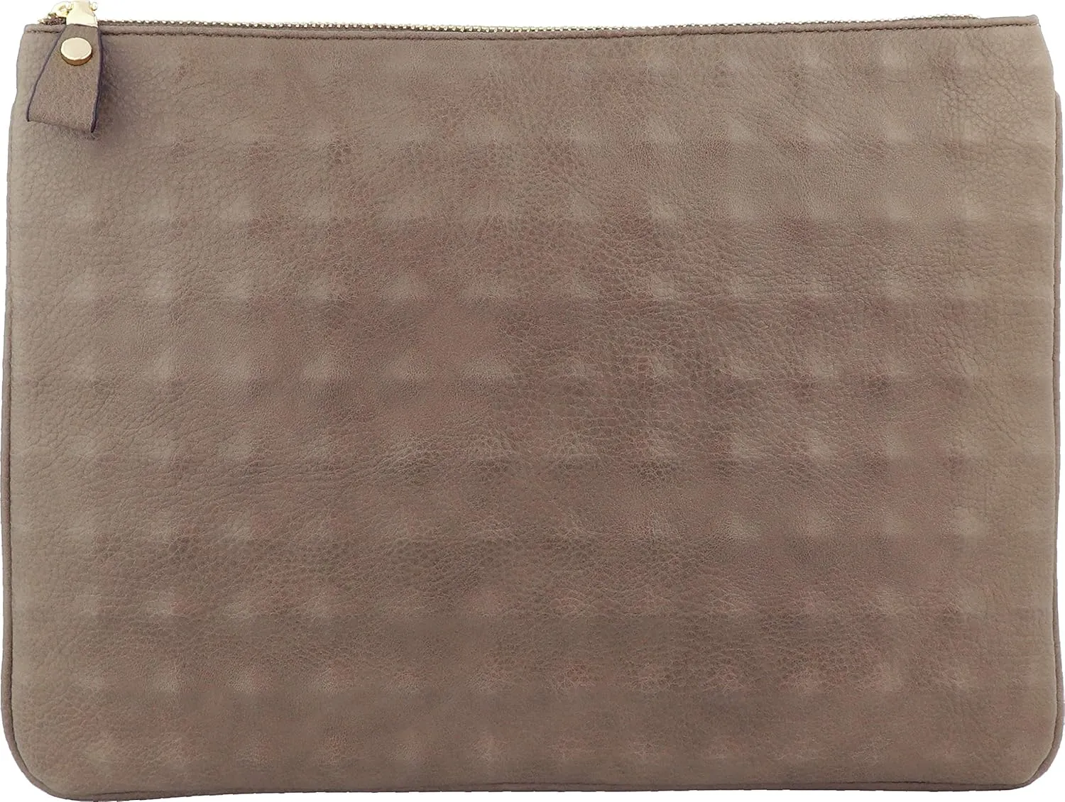 B BRENTANO Vegan Oversized Embossed Clutch Pouch