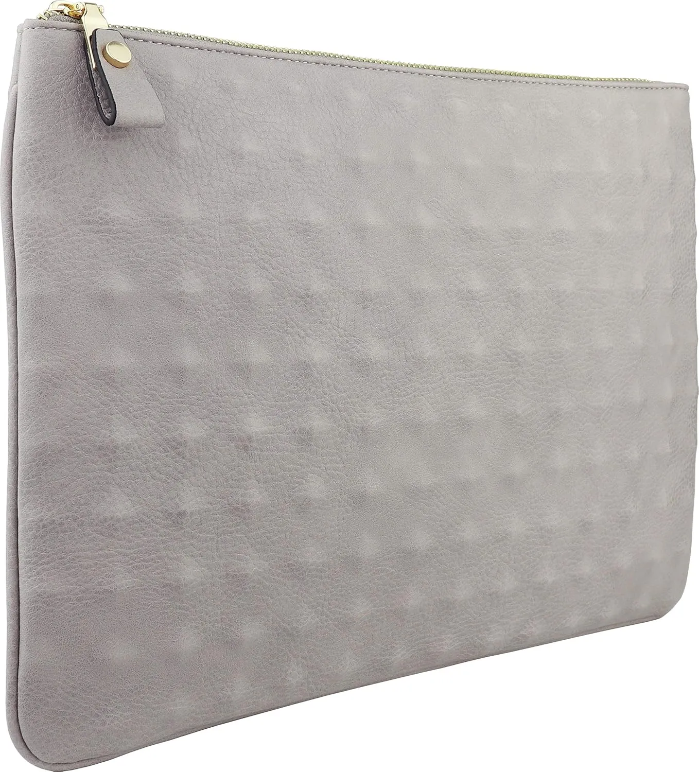 B BRENTANO Vegan Oversized Embossed Clutch Pouch