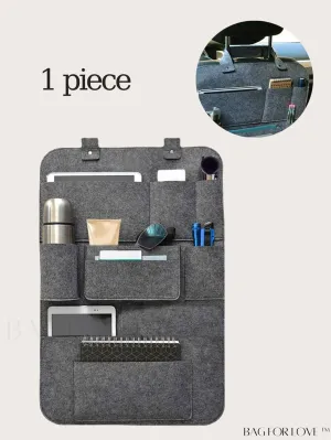 BagForLove - Universal Car Seat Back Organizer with Tablet Holder - Convenient Multi-Pocket Storage Bag