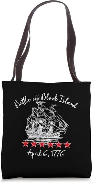 Battle off Block Island Revolutionary War Naval Battles 1776 Tote Bag