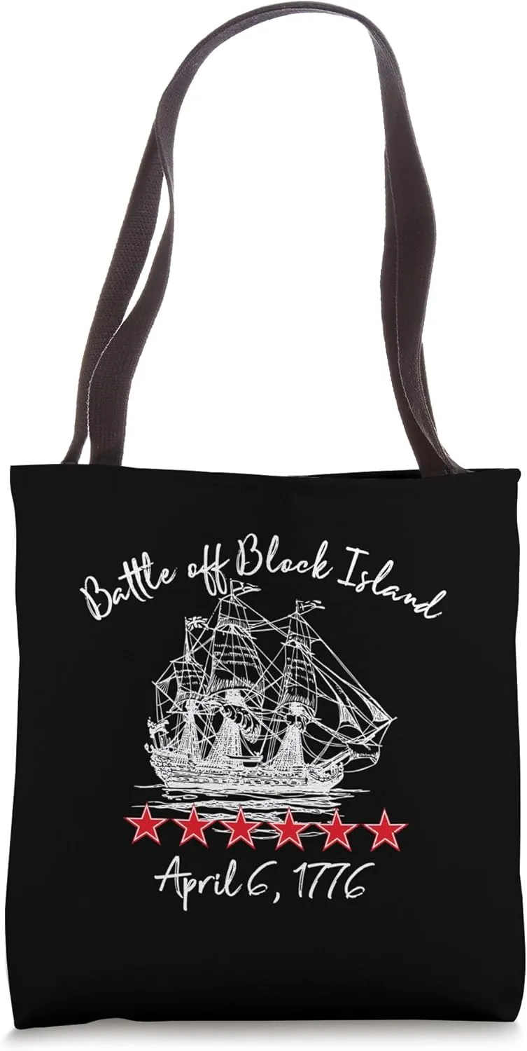 Battle off Block Island Revolutionary War Naval Battles 1776 Tote Bag