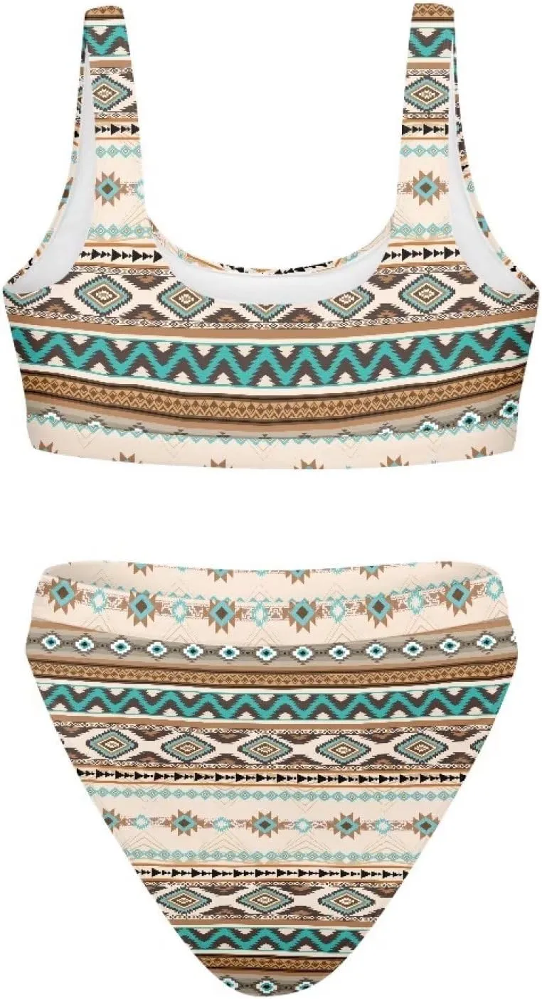 Bikini Sets for Women,High Waisted 2 Piece Swimsuit,Without Bra Pads XS-5xl