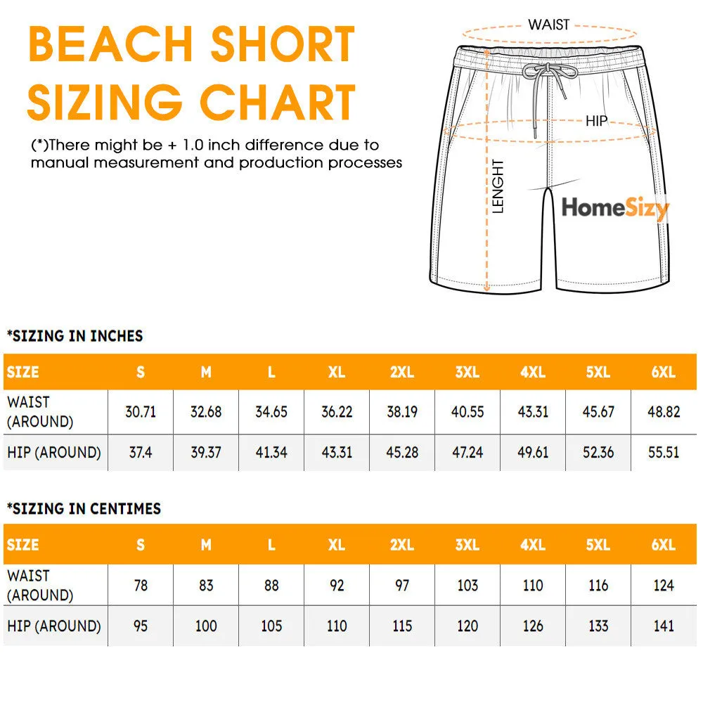 Bitcoin Flame And Tropical Pattern - Hawaiian Shirt & Beach Shorts