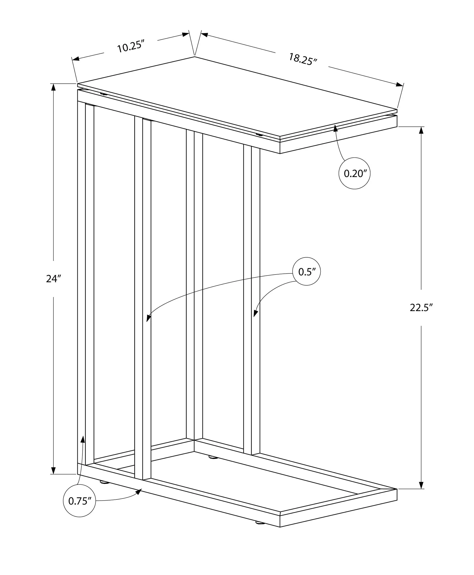 Black Metal Black Tempered Glass Accent Table|Table d'appoint en métal noir et verre trempé noir|D90FSNUB