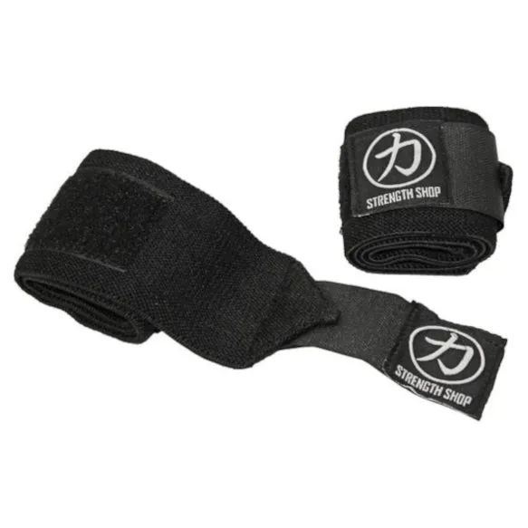 Black Wrist Wraps, Light - 30cm/60cm