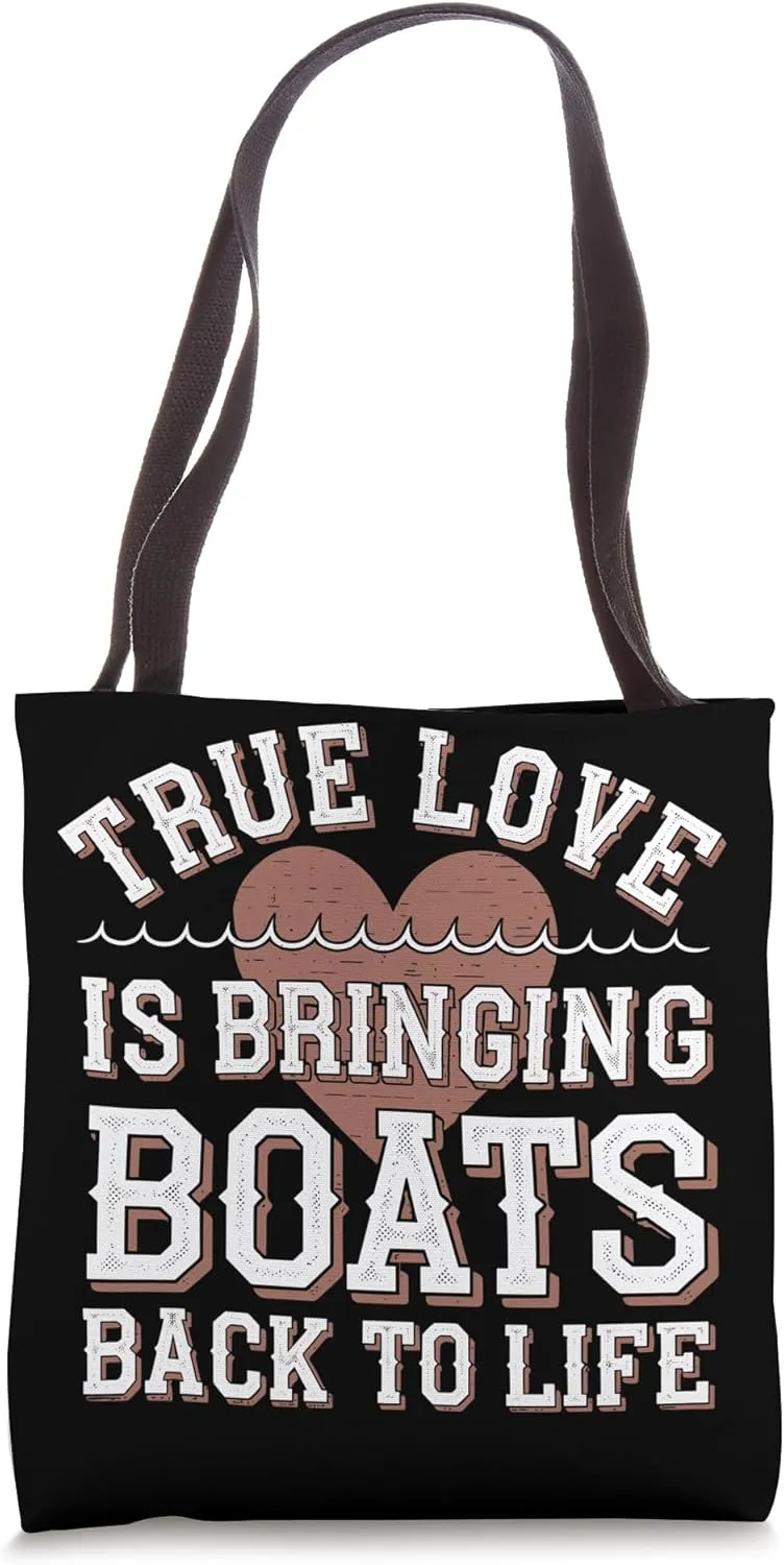 Boat Restoration Vintage Boat Repair and Maritime Enthusiast Tote Bag
