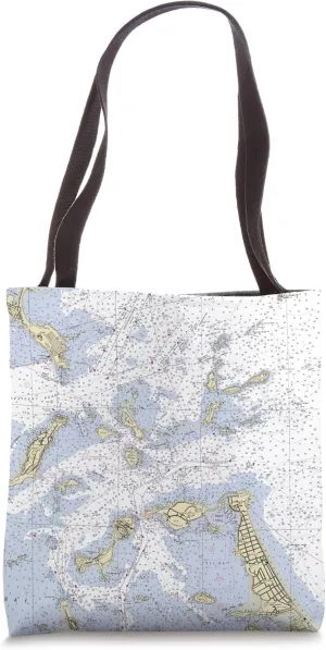 Boston Harbor Islands Map (2011) Tote Bag