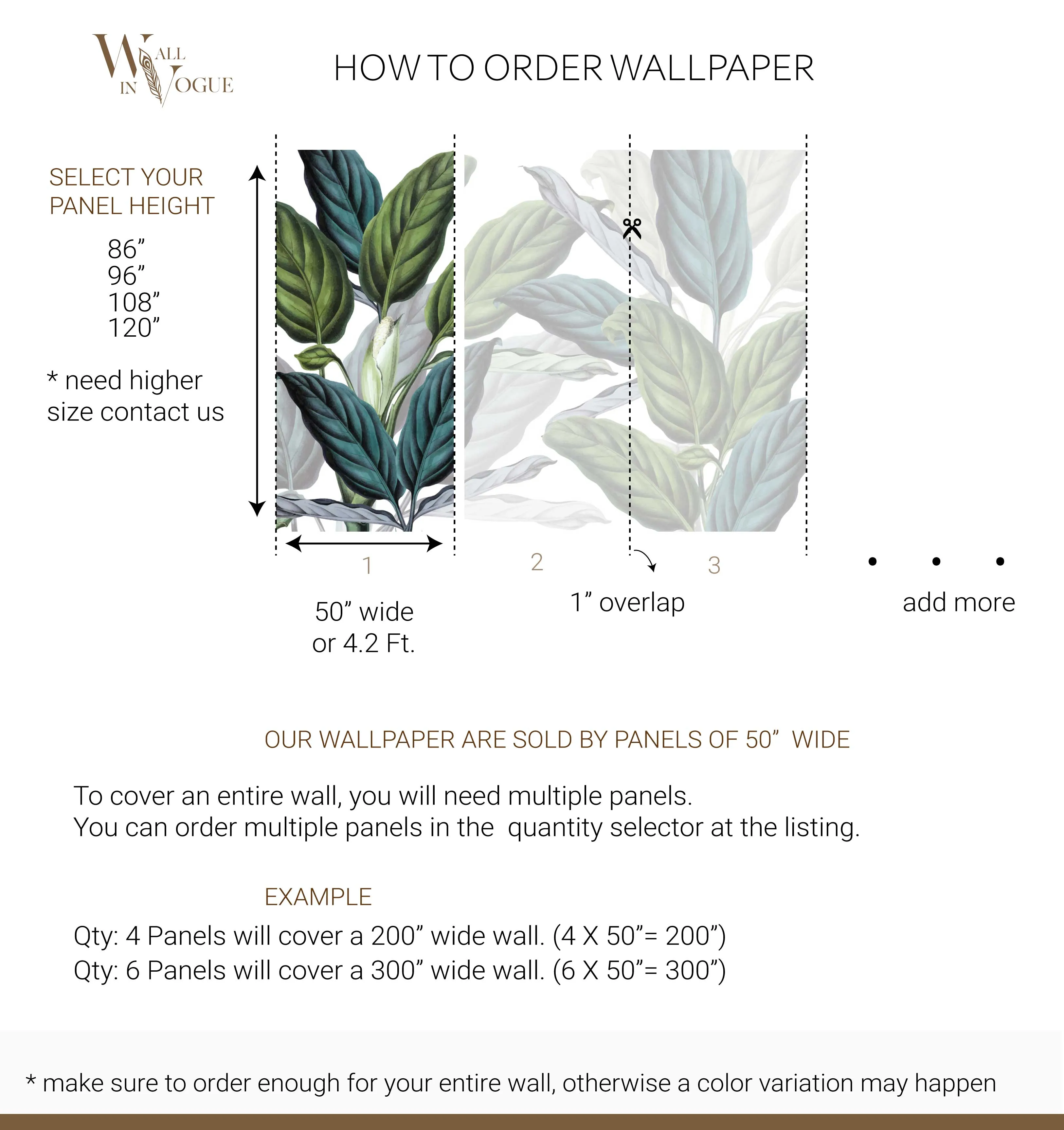 Botanical leaves WIV-26 - A Lush Tropical Wall Mural for a Vibrant Interior