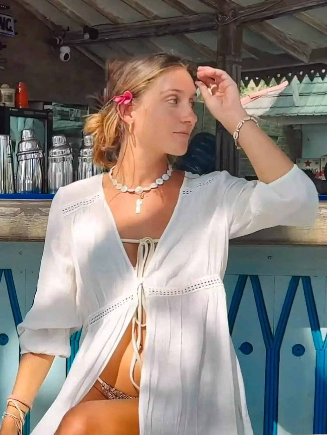 Breezy Lane Swimsuit Coverup Vacation Outfits for Women Beach Pool Cover Up for Swim Beach Dresses
