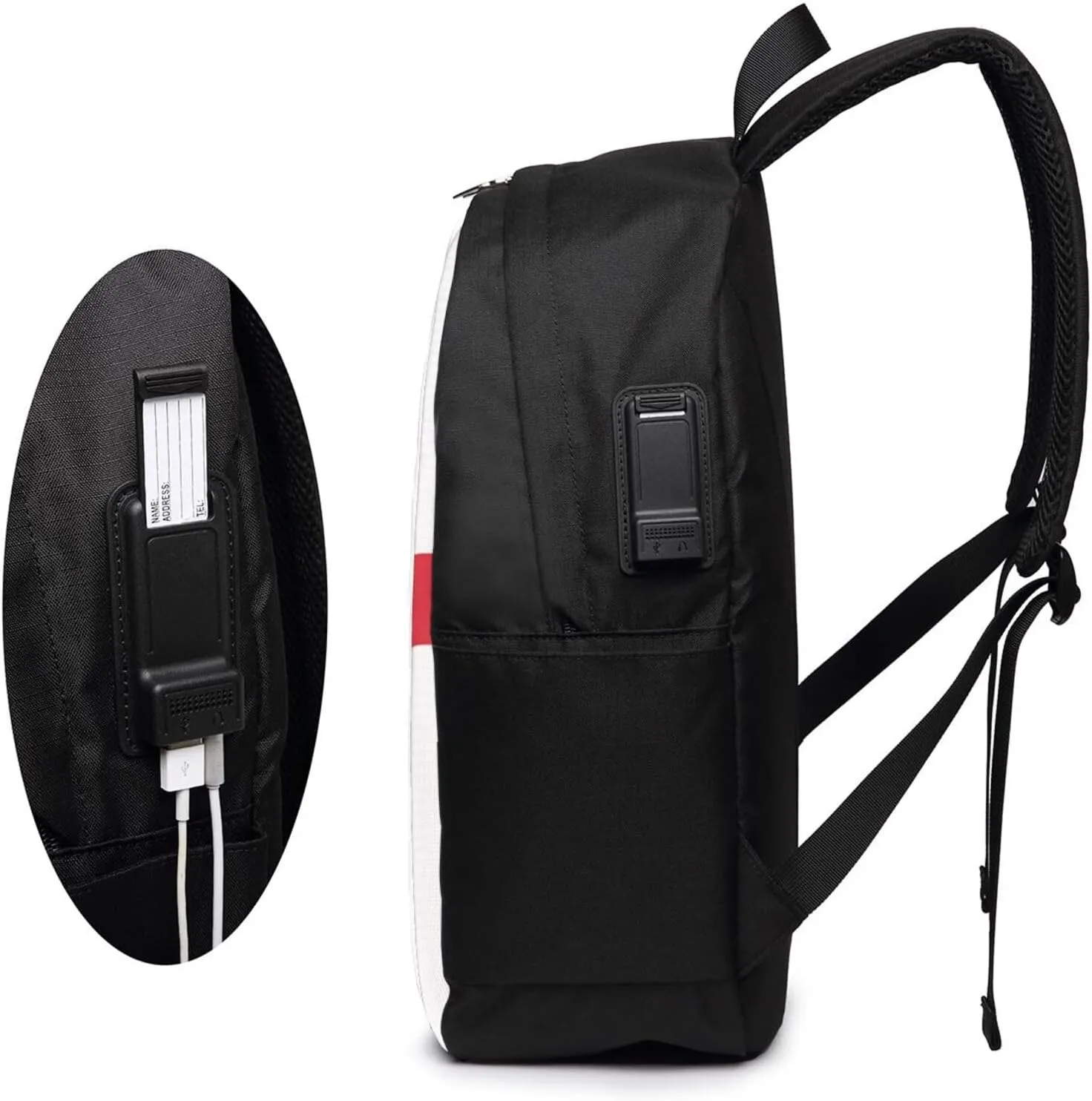 British England UK English Cross Flag Laptop Backpacks Travel Backpack Casual Business Daypack Sport Rucksack Computer Bag Fits up to 17 Inch Notebook with USB Port