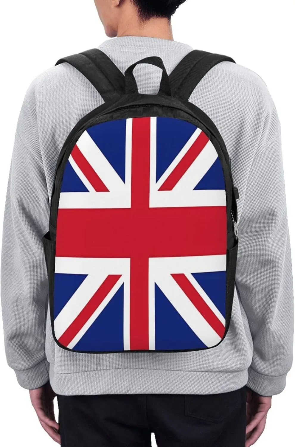 British England UK Union Jack Flag Laptop Backpacks Travel Backpack Casual Business Daypack Sport Rucksack Computer Bag Fits up to 17 Inch Notebook with USB Port