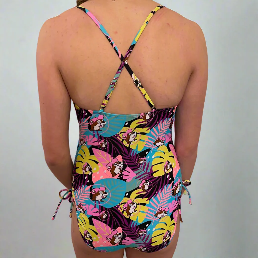 Buc-ee's Tropical One Piece Swim Suit