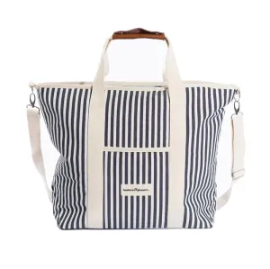Business And Pleasure Co Cooler Tote Bag - Laurens Navy Stripe