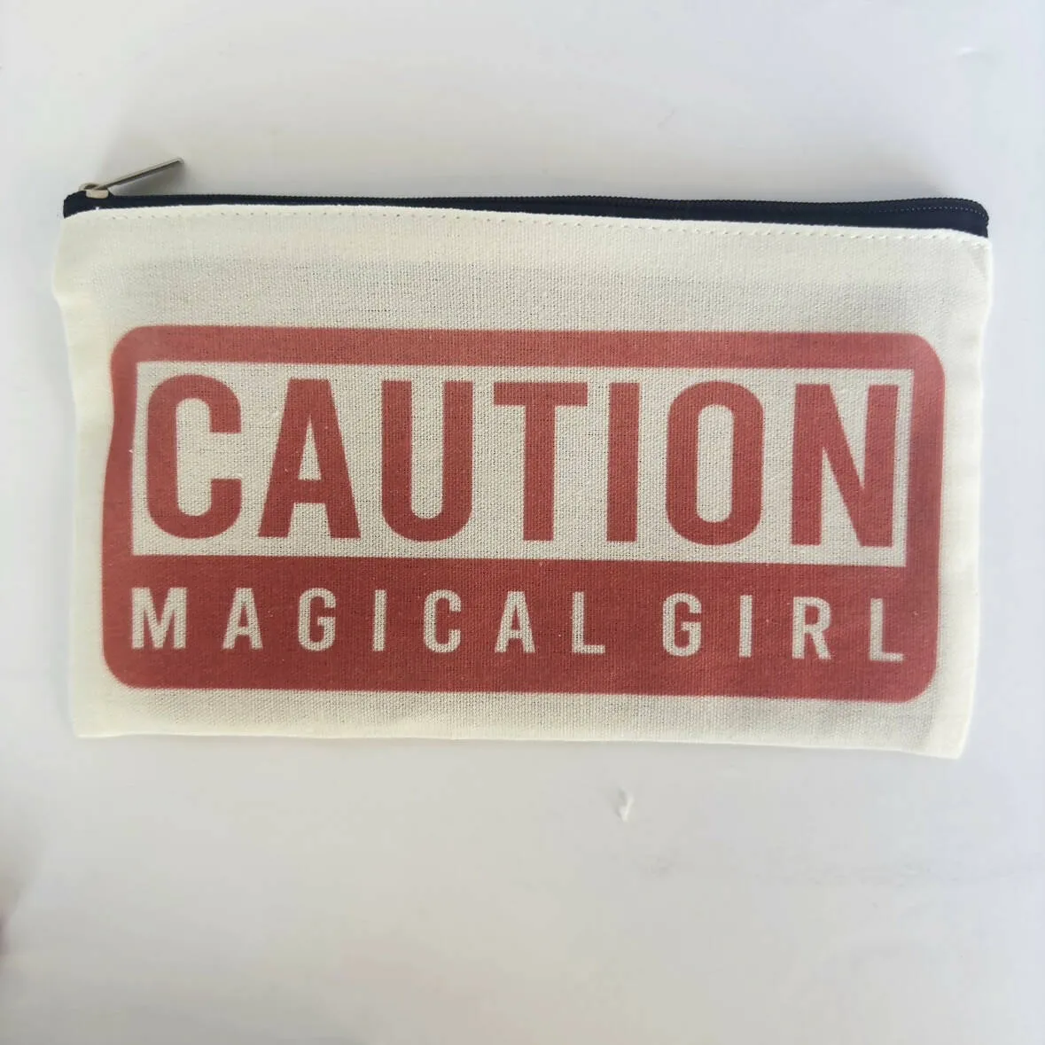Caution Zipper Pouch