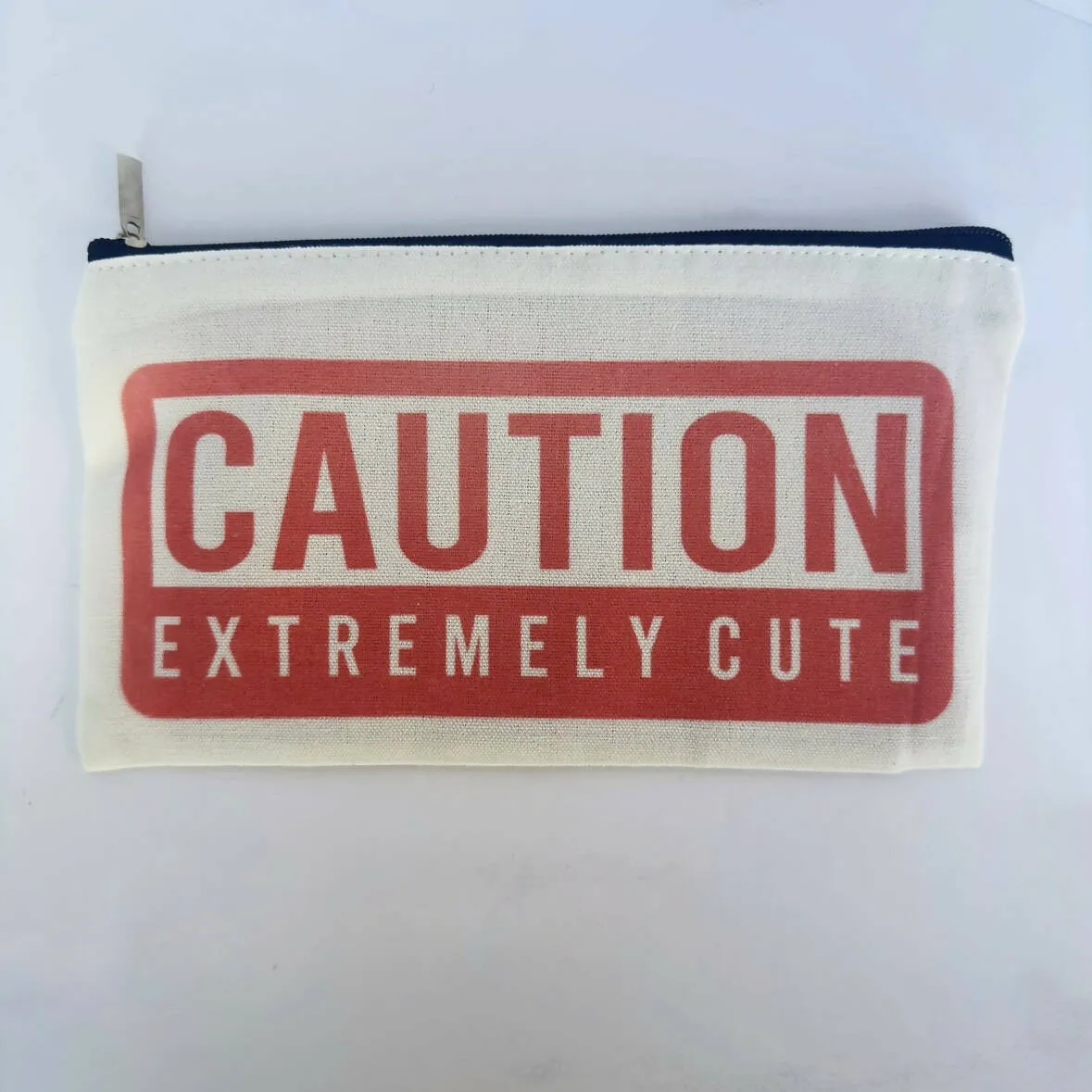 Caution Zipper Pouch